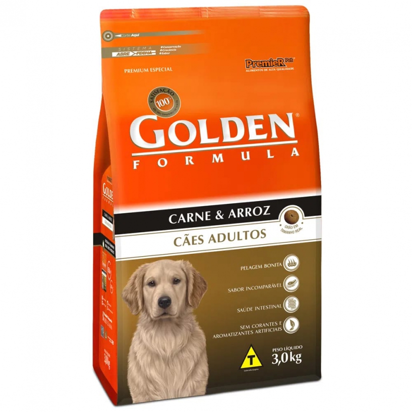 GOLDEN ADULTO CARNE 3KG