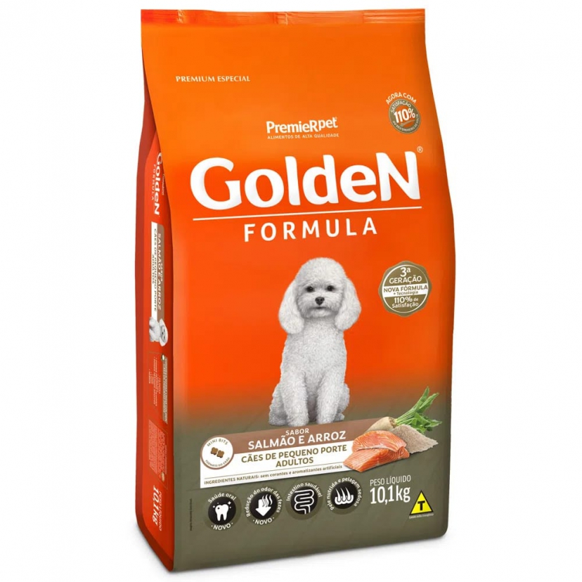 GOLDEN ADULTO SALMAO MINI BITS 10,1KG