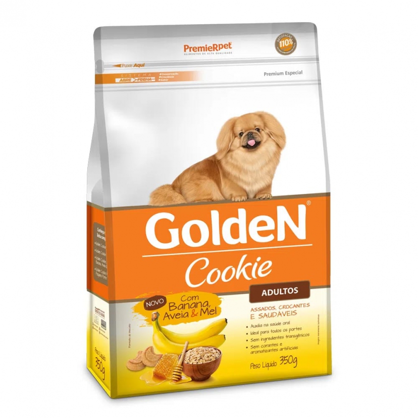 GOLDEN COOKIE BANANA, AVEIA E MEL 350G 