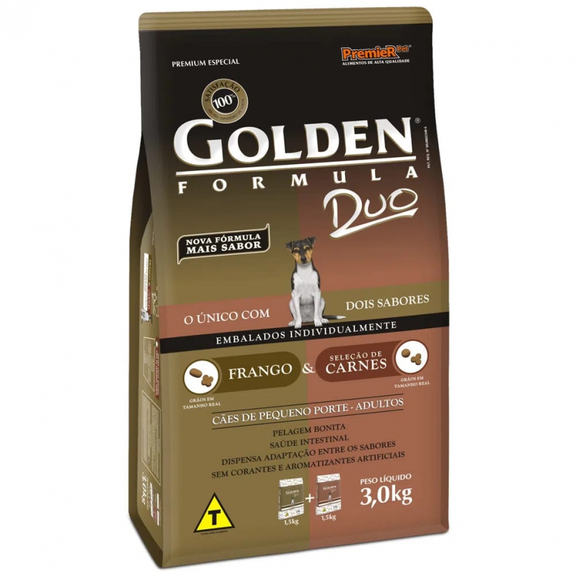 GOLDEN DUO FRANGO/CARNE MINI BITS 3KG