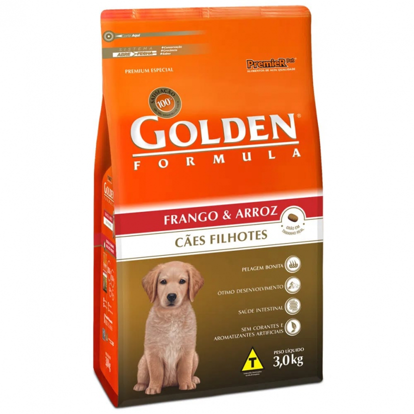 GOLDEN FILHOTE FRANGO 3KG