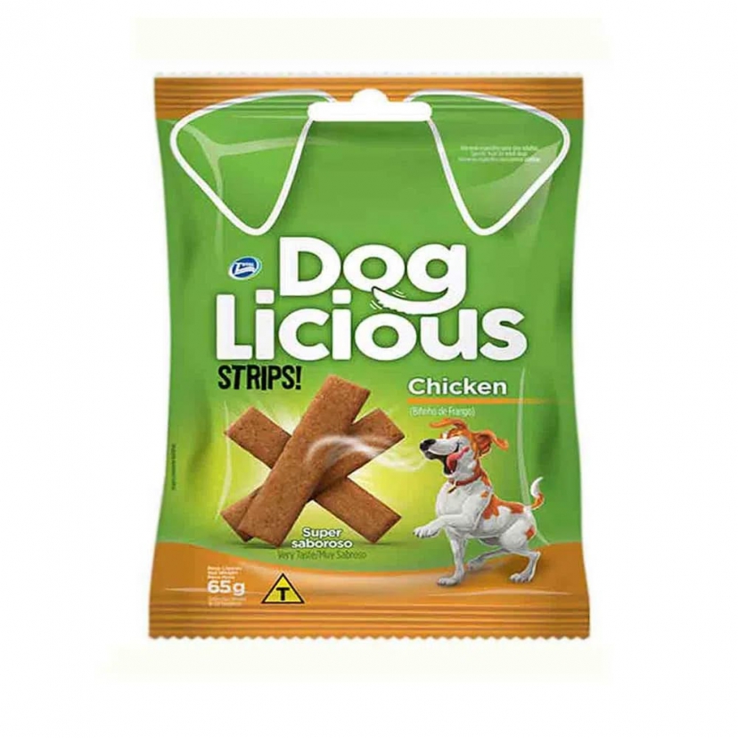 DOGLICIOUS STRIP 65G CHICKEN 